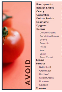 Freezing Female Food List